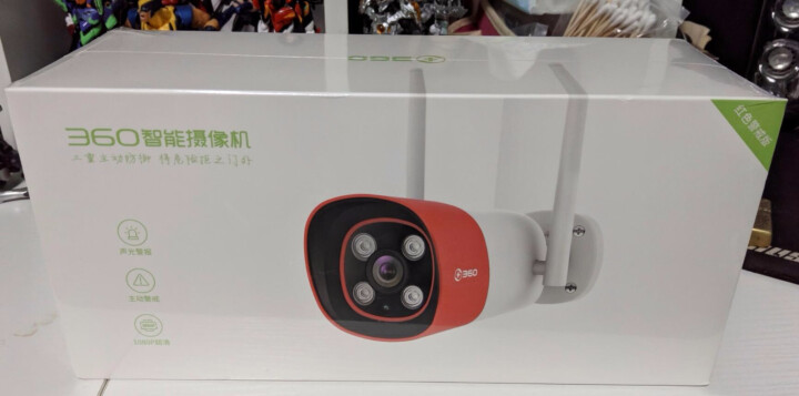 360 监控摄像头 监控器家用插卡wifi无线网络摄像头 1080p高清夜视手机远程摄像机 户外防水监控红警版怎么样，好用吗，口碑，心得，评价，试用报告,第2张