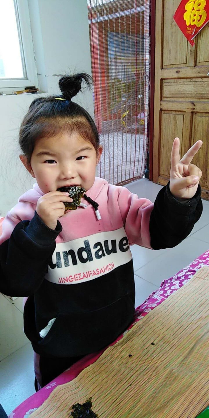 韩国进口 天晓海女海苔紫菜 儿童即食海苔脆片休闲零食大片装25g 竹盐味怎么样，好用吗，口碑，心得，评价，试用报告,第2张