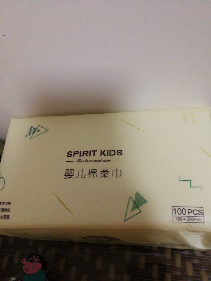 Spirit Kids 婴儿棉柔巾干湿两用新生儿湿巾宝宝纯手口护理 单包（18*20cm）怎么样，好用吗，口碑，心得，评价，试用报告,第4张