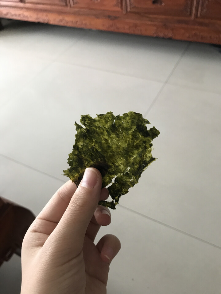 韩国进口 天晓海女海苔紫菜 儿童即食海苔脆片休闲零食大片装25g 竹盐味怎么样，好用吗，口碑，心得，评价，试用报告,第3张