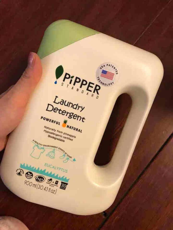 PIPPER 洗衣液尤加利香 900ml 婴儿洗衣液 植物酵素 尤加利香型怎么样，好用吗，口碑，心得，评价，试用报告,第3张