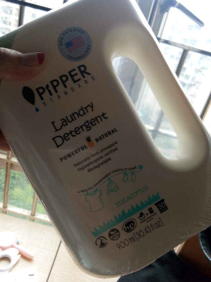 PIPPER 洗衣液尤加利香 900ml 婴儿洗衣液 植物酵素 尤加利香型怎么样，好用吗，口碑，心得，评价，试用报告,第3张