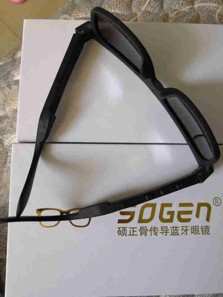 SOGEN 【镜片可更换】硕正骨传导蓝牙耳机眼镜防蓝光偏光太阳眼镜 手机通用 灰色渐变太阳镜片怎么样，好用吗，口碑，心得，评价，试用报告,第4张