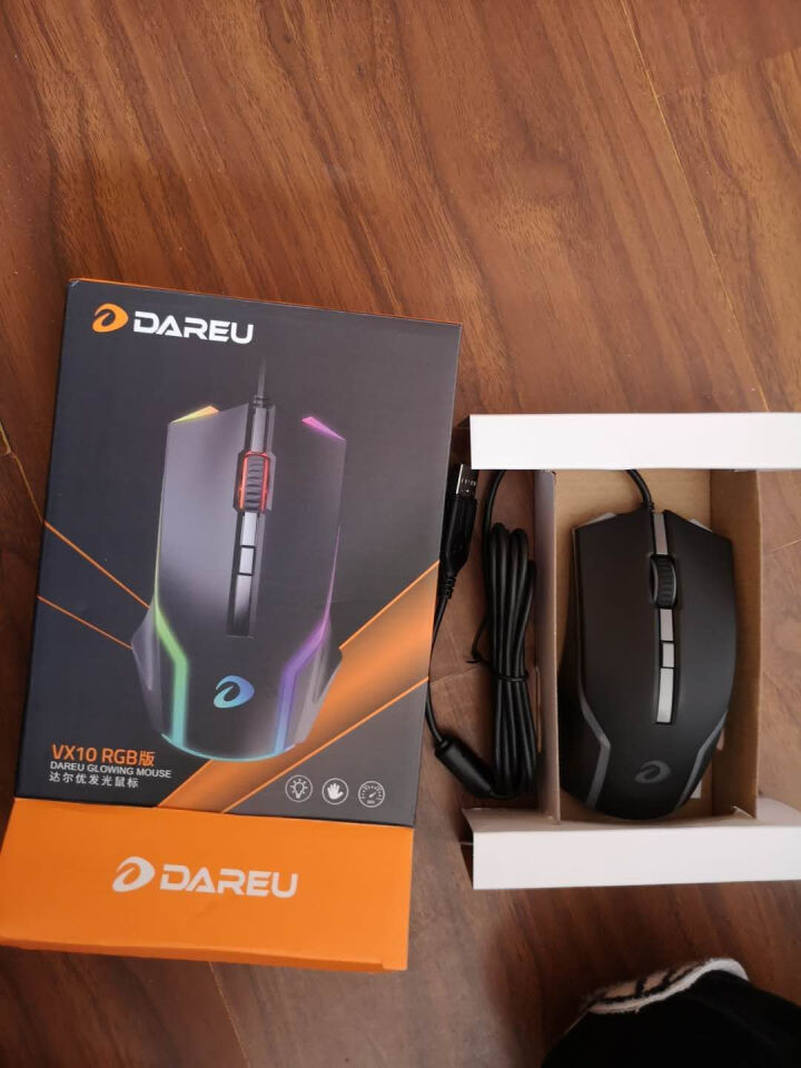 达尔优(dareu) VX10RGB 鼠标 游戏鼠标 电竞鼠标 鼠标有线 吃鸡鼠标 黑色RGB怎么样，好用吗，口碑，心得，评价，试用报告,第4张