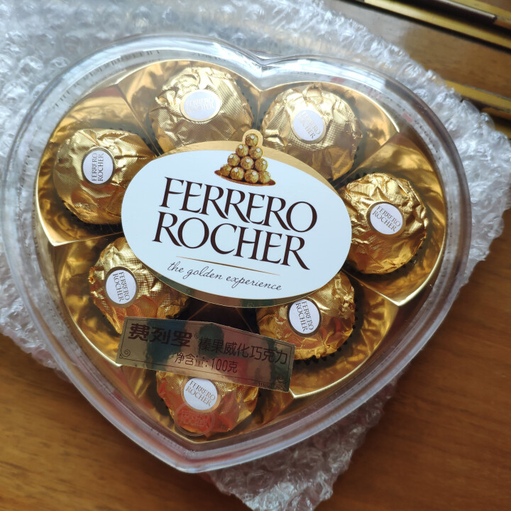 Ferrero Rocher费列罗榛果威化糖果巧克力情人节礼盒8粒心形装100g怎么样，好用吗，口碑，心得，评价，试用报告,第2张