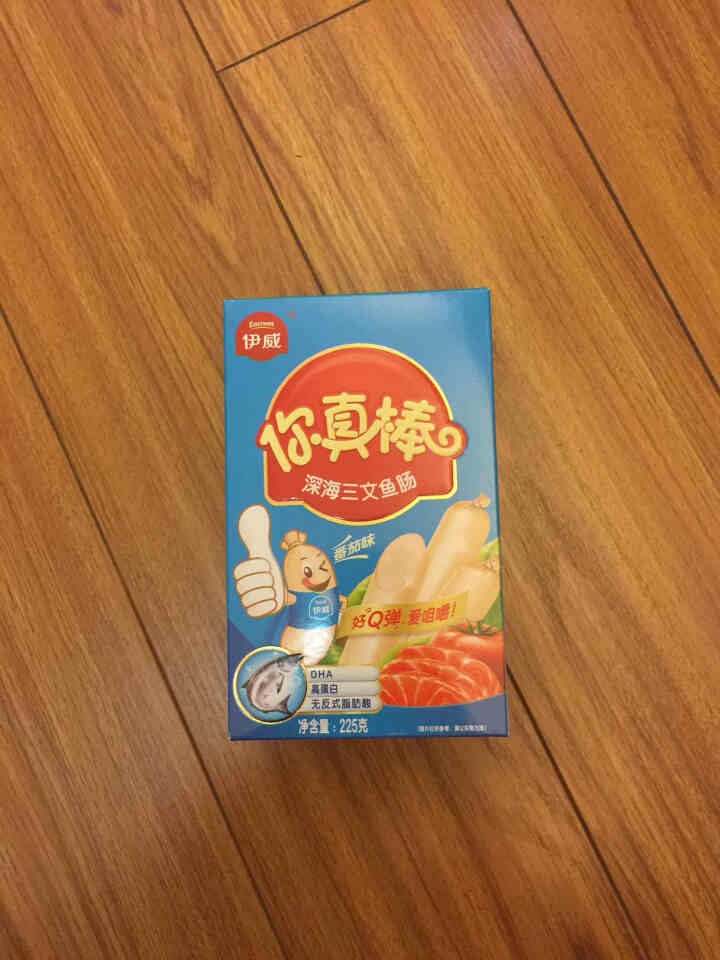 伊威（Eastwes） 儿童零食辅食 营养鱼肠三文鱼旗鱼鳕鱼多种口味 盒装. 深海三文鱼肠225g怎么样，好用吗，口碑，心得，评价，试用报告,第2张