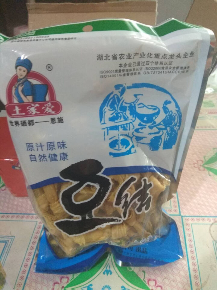 土家爱 黄豆制品大豆火锅材料 原味干货豆干素肉无添加 湖北硒都恩施特产土家豆结200g袋装 *2袋怎么样，好用吗，口碑，心得，评价，试用报告,第2张