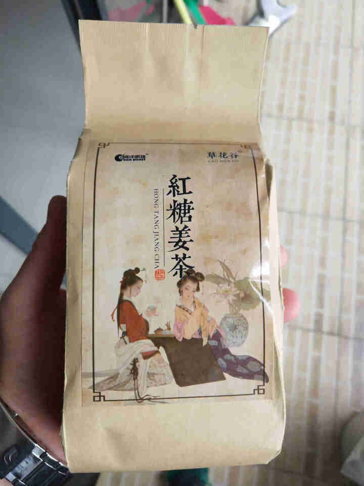 海洋明珠 草花谷  茯苓 红枣 枸杞 芡实 大麦 红豆薏仁  丁香蒲公英 红糖姜茶 红糖姜茶(150g*1袋)怎么样，好用吗，口碑，心得，评价，试用报告,第2张