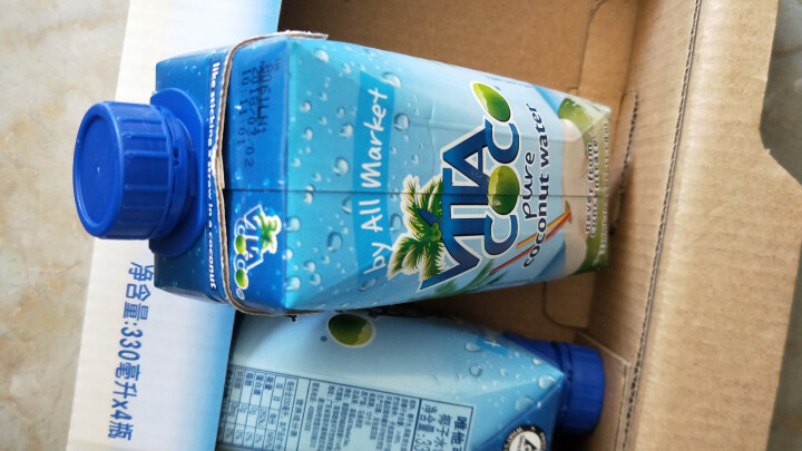 唯他可可（Vita Coco）天然椰子水进口NFC果汁饮料330ml*4瓶怎么样，好用吗，口碑，心得，评价，试用报告,第2张