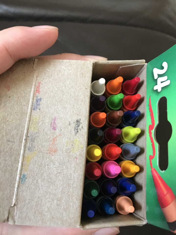 美国绘儿乐Crayola 儿童绘画 画笔工具 彩色蜡笔套装 学生绘画练习 24色标准蜡笔52,第4张