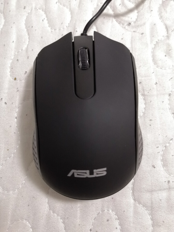 华硕（ASUS） 有线USB鼠标 笔记本台式电脑通用家用鼠标黑色 AE,第3张