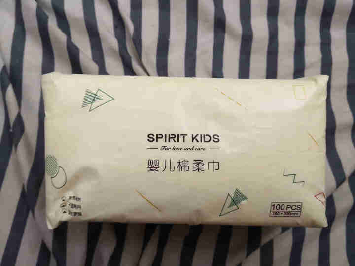 Spirit Kids 婴儿棉柔巾干湿两用新生儿湿巾宝宝纯手口护理 单包（18*20cm）怎么样，好用吗，口碑，心得，评价，试用报告,第2张