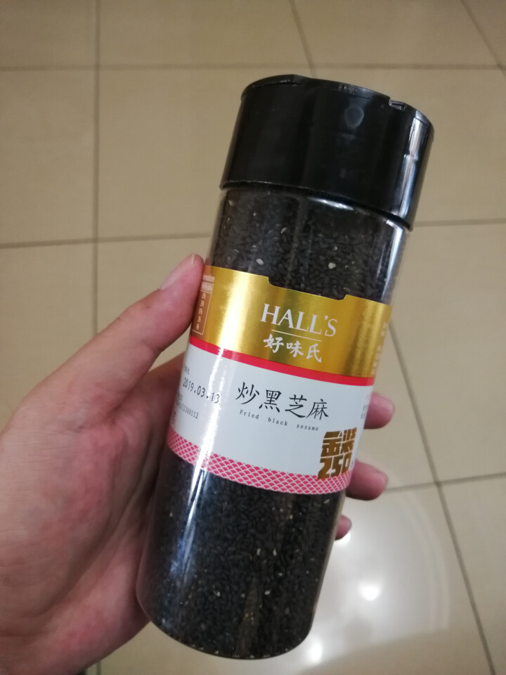 好味氏炒熟黑芝麻250g 即食干吃免洗烘焙炒香芝麻 金装大颗粒 干净饱满熟芝麻粒非生芝麻怎么样，好用吗，口碑，心得，评价，试用报告,第2张