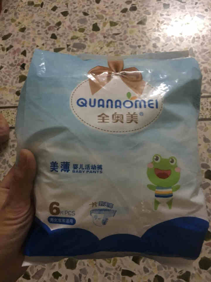 全奥美（Quanaomei）美薄系列婴儿纸尿裤尿不湿拉拉裤活动裤L码 XL码体验装/6片怎么样，好用吗，口碑，心得，评价，试用报告,第2张