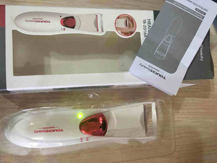 TOUCHBeauty电动睫毛夹 睫毛器 双层眼睫毛卷翘器 定型烫卷器 眼妆工具 睫毛夹电烫睫毛 双层睫毛卷翘器（2016A高温版白+胭脂红）怎么样，好用吗，口,第2张