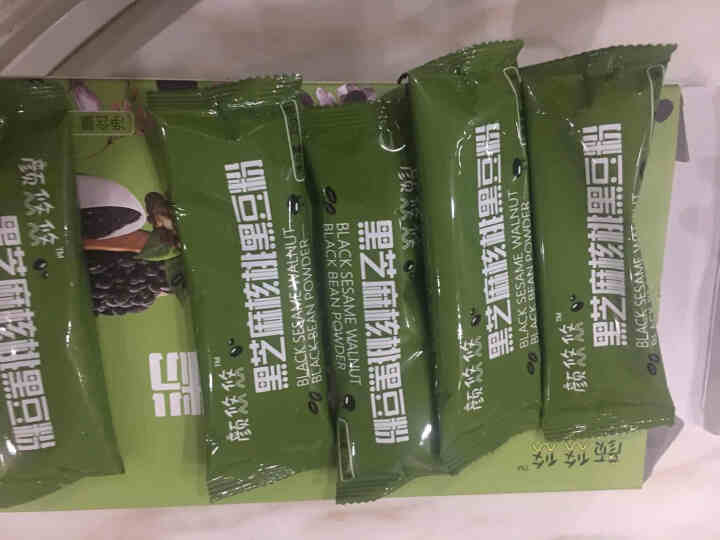 颜悠悠 黑芝麻核桃黑豆粉 非转基因 小袋装 黑五谷代餐粉 即食营养谷物冲饮早餐怎么样，好用吗，口碑，心得，评价，试用报告,第3张