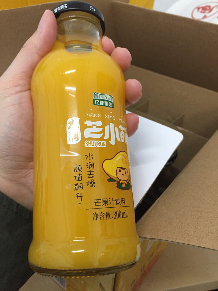 【京东送达】亿佳果园 芒果汁果汁饮料益生菌发酵整箱包邮家庭装300ml*12玻璃瓶怎么样，好用吗，口碑，心得，评价，试用报告,第3张