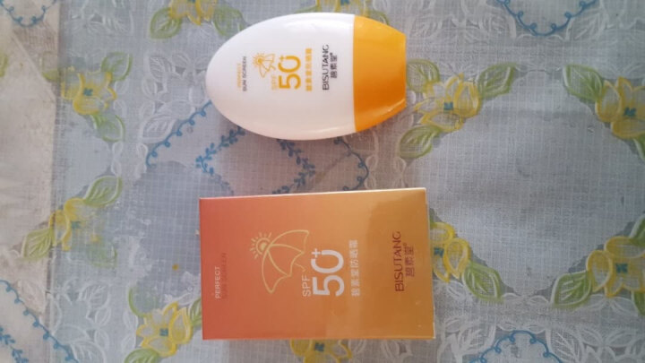 碧素堂防晒霜芦荟组合防晒乳霜SPF50+户外海边隔离防晒喷雾保湿组合男女学生通用 防i晒霜/1瓶怎么样，好用吗，口碑，心得，评价，试用报告,第3张