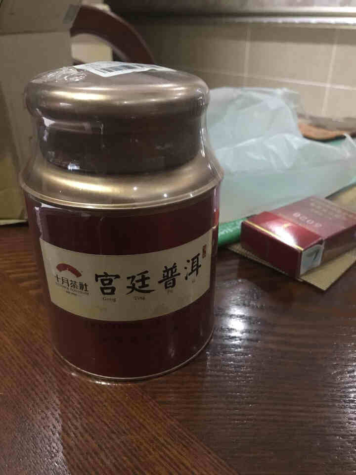 【买一送一】十月茶社 茶叶 2011年云南古树普洱茶熟茶 宫廷普洱100g 精品罐装茗茶怎么样，好用吗，口碑，心得，评价，试用报告,第4张