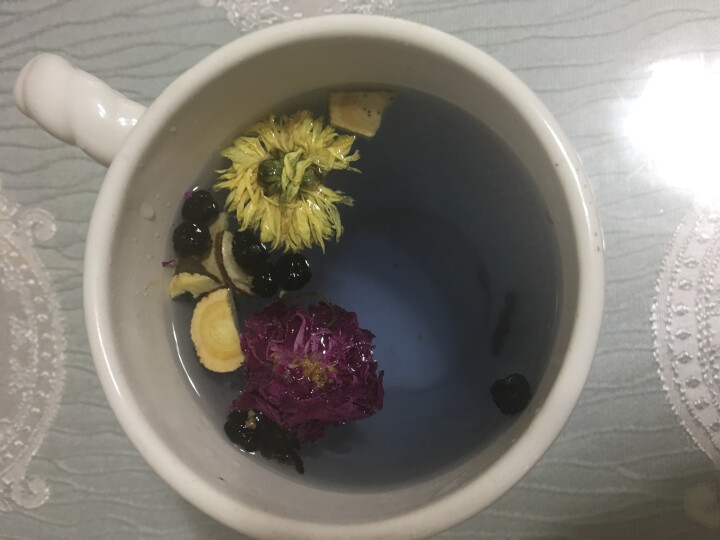 鲜萌花草茶 繁花玫瑰菊花茶 黑果枸杞甘草平阴玫瑰茄洛神花养生茶五宝茶 美容组合花茶包养颜 12袋/盒 繁花—玫瑰菊花茶怎么样，好用吗，口碑，心得，评价，试用报告,第4张