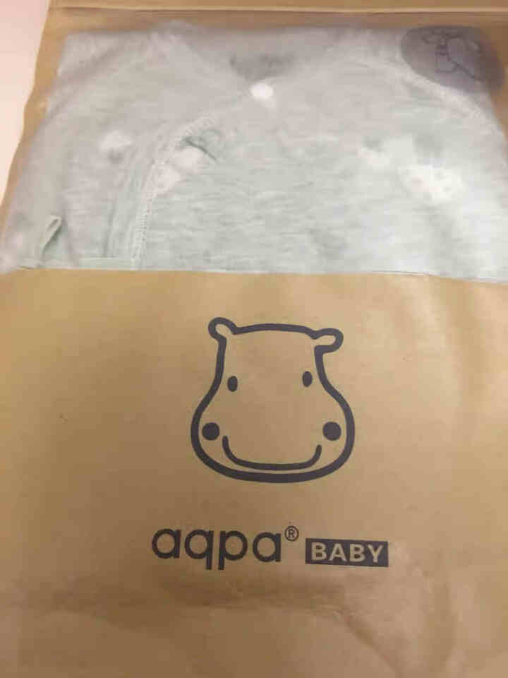 aqpa新生婴儿长袖绑带蝴蝶衣春秋新品初生宝宝连体哈衣爬服和尚服 浅灰 59cm怎么样，好用吗，口碑，心得，评价，试用报告,第3张