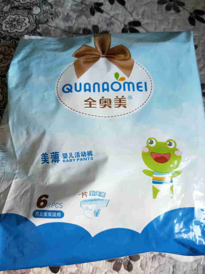 全奥美（Quanaomei）美薄系列婴儿纸尿裤尿不湿拉拉裤活动裤L码 M码体验装/6片怎么样，好用吗，口碑，心得，评价，试用报告,第2张