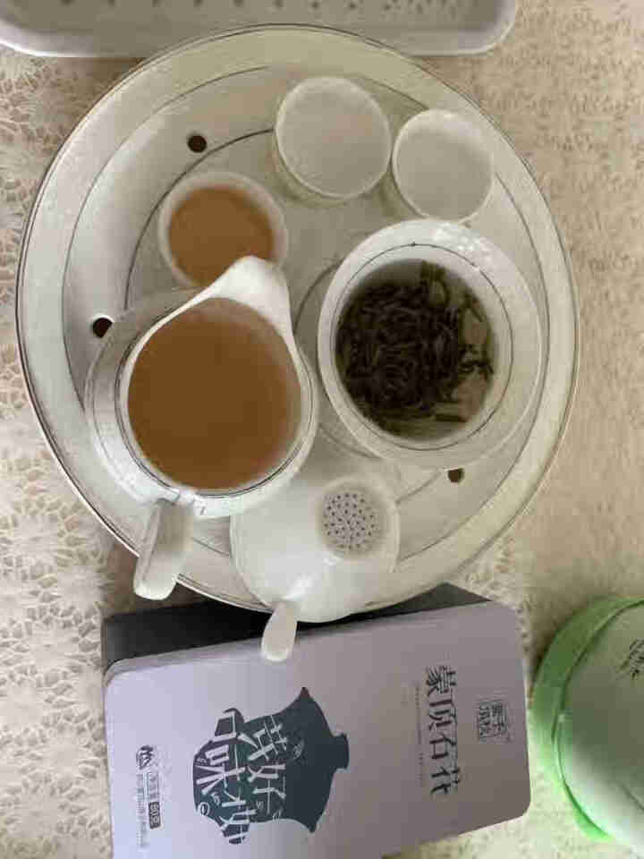 【买一送二】2018年蒙顶山茶绿茶特级茶叶高山茶蒙顶石花80g铁盒装怎么样，好用吗，口碑，心得，评价，试用报告,第3张