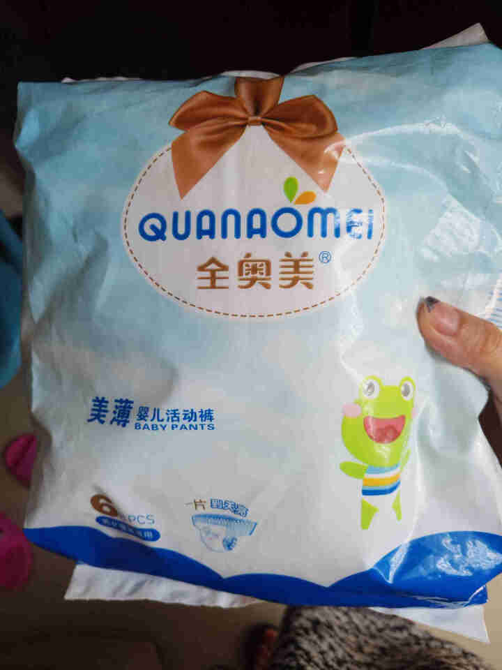 全奥美（Quanaomei）美薄系列婴儿纸尿裤尿不湿拉拉裤活动裤L码 L码体验装/6片怎么样，好用吗，口碑，心得，评价，试用报告,第3张