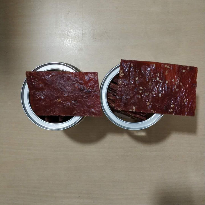 风马牛 肉干肉脯休闲零食猪肉脯靖江特产2018新款 360g/2罐 蜜汁香辣原味3种口味 1罐蜜汁 1罐香辣怎么样，好用吗，口碑，心得，评价，试用报告,第4张