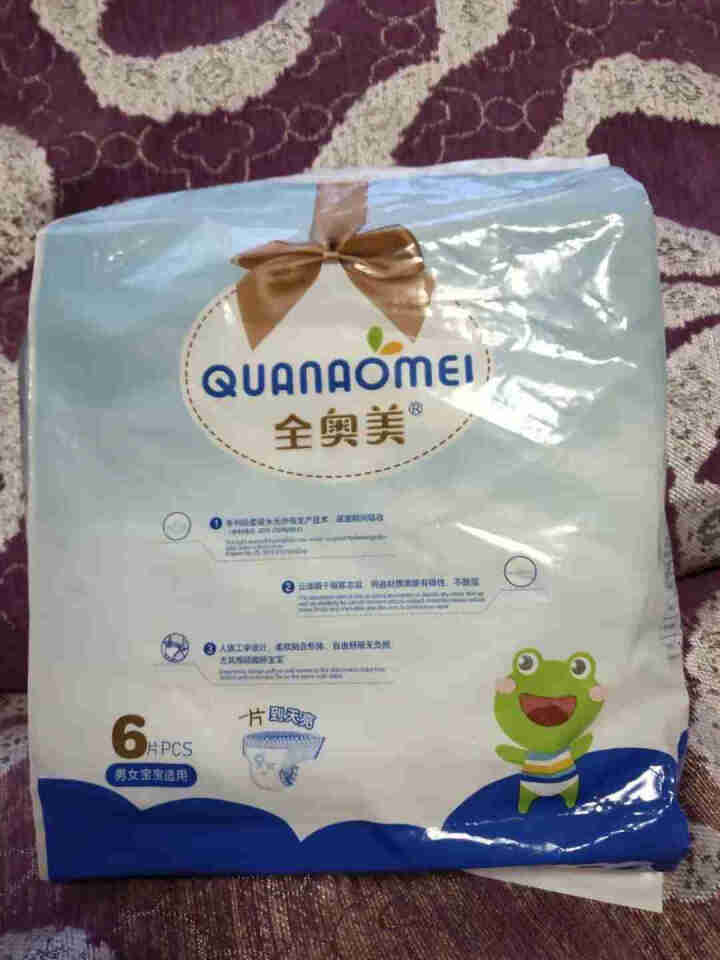 全奥美（Quanaomei）美薄系列婴儿纸尿裤尿不湿拉拉裤活动裤L码 L码体验装/6片怎么样，好用吗，口碑，心得，评价，试用报告,第3张