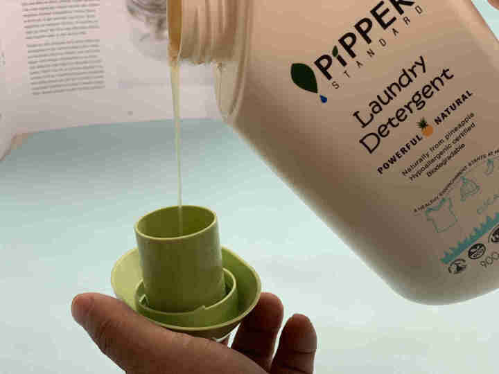 PIPPER 洗衣液尤加利香 900ml 婴儿洗衣液 植物酵素 尤加利香型怎么样，好用吗，口碑，心得，评价，试用报告,第3张