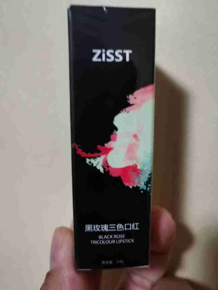 妹滋（ZiSST)黑玫瑰三色口红 巧克力黑色膏体钻石切面双面3色1支装*网红保湿滋润唇膏女士孕妇可用 （220#金属红/枫叶橘/朱砂红）怎么样，好用吗，口碑，心,第2张