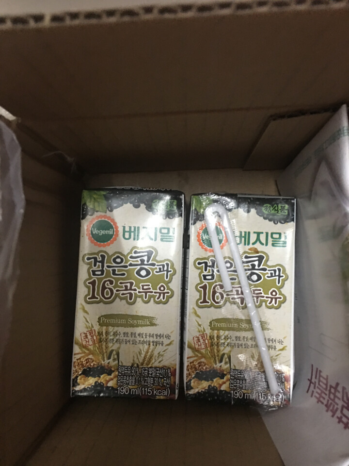 【韩国进口】倍吉美尔16谷物黑豆豆奶营养豆乳 190ml*2（体验装）怎么样，好用吗，口碑，心得，评价，试用报告,第2张