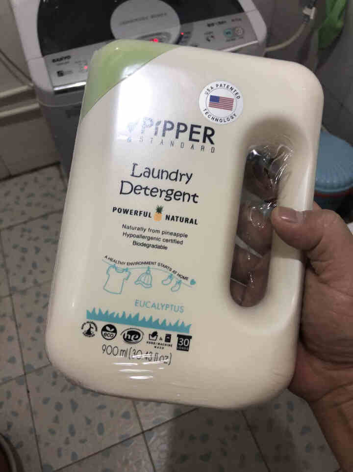 PIPPER 洗衣液尤加利香 900ml 婴儿洗衣液 植物酵素 尤加利香型怎么样，好用吗，口碑，心得，评价，试用报告,第3张