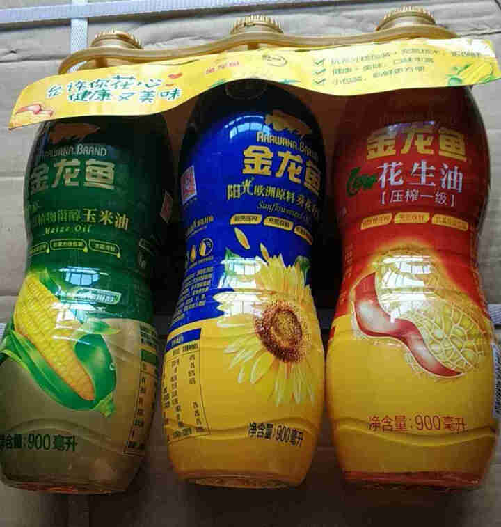 金龙鱼健康美味三联装 900ML*3(阳光葵花籽油、特香花生油、植物甾醇玉米油）怎么样，好用吗，口碑，心得，评价，试用报告,第2张