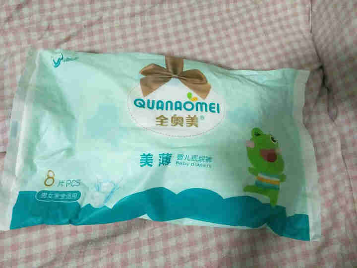 全奥美（Quanaomei）美薄系列婴儿纸尿裤尿不湿尿裤M码52片 M码体验装/8片怎么样，好用吗，口碑，心得，评价，试用报告,第2张