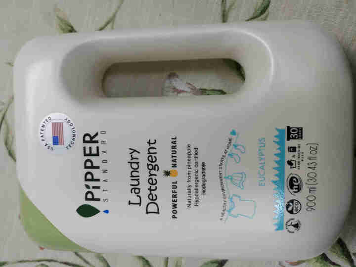 PIPPER 洗衣液尤加利香 900ml 婴儿洗衣液 植物酵素 尤加利香型怎么样，好用吗，口碑，心得，评价，试用报告,第2张