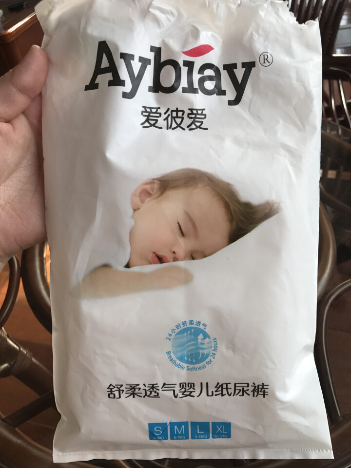 爱彼爱(Aybiay)纸尿裤L码60片婴儿尿不湿大码超薄透气男女宝宝S/M/L/XL/XXL拉拉裤 S码3片便携装怎么样，好用吗，口碑，心得，评价，试用报告,第2张