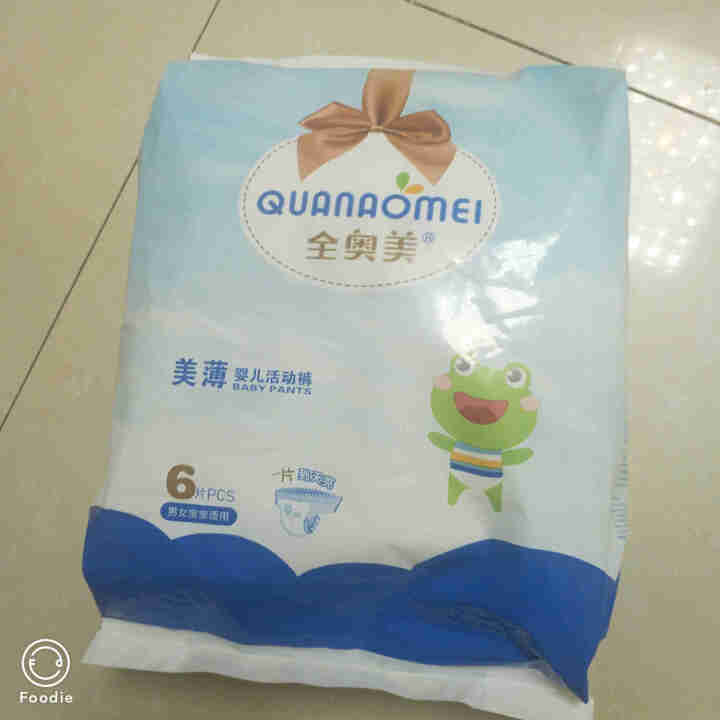 全奥美（Quanaomei）美薄系列婴儿纸尿裤尿不湿拉拉裤活动裤L码 XXL码体验装/6片怎么样，好用吗，口碑，心得，评价，试用报告,第4张