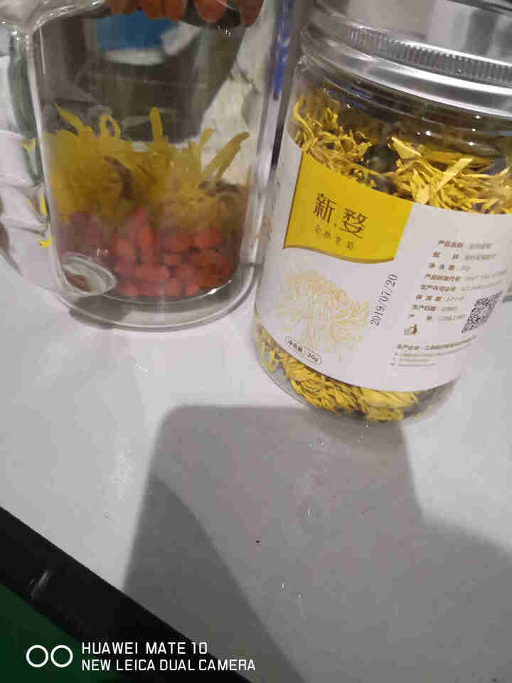 新婺菊花茶金丝皇菊大朵菊花茶一朵一杯贡菊花草茶罐装散装 约50朵/罐 泡开6,第2张