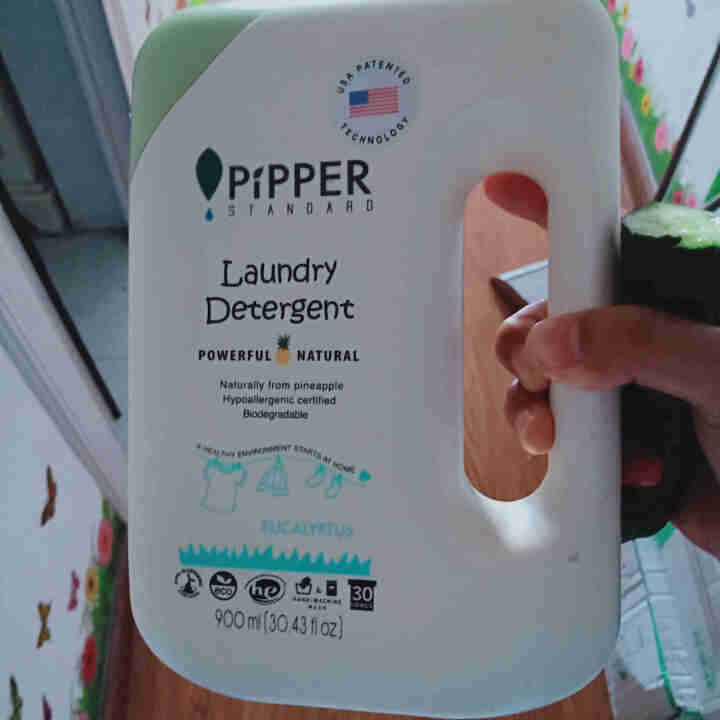 PIPPER 洗衣液尤加利香 900ml 婴儿洗衣液 植物酵素 尤加利香型怎么样，好用吗，口碑，心得，评价，试用报告,第2张