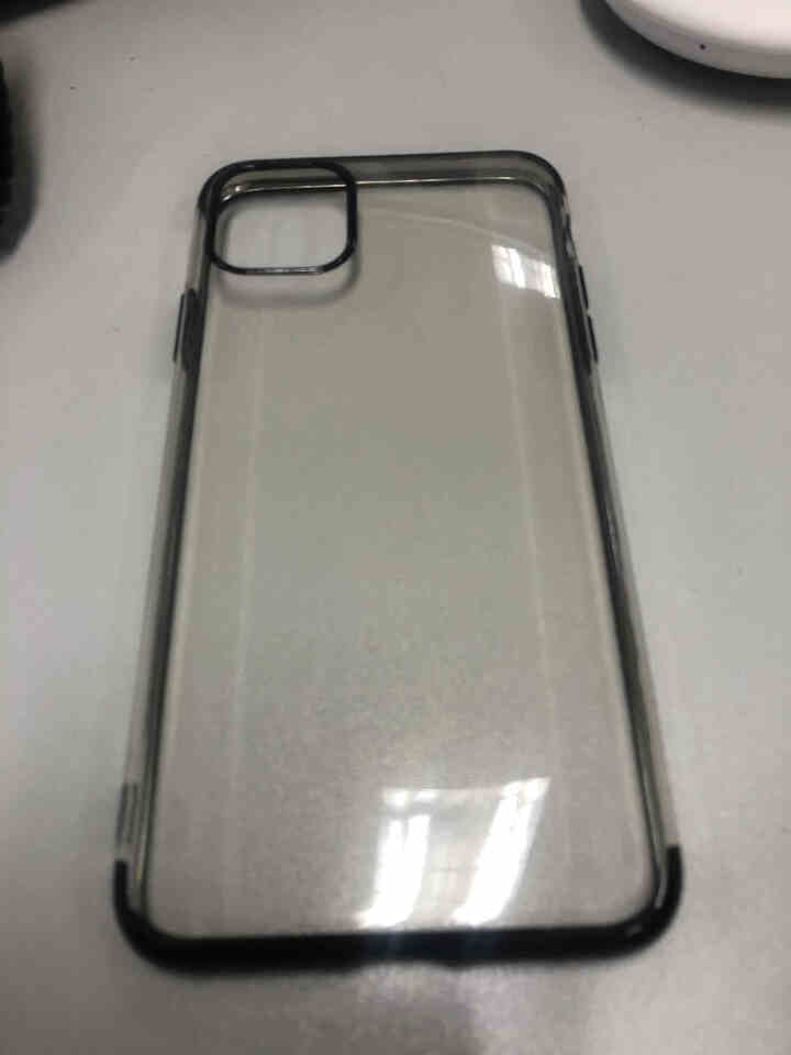 超凯 iphone11手机保护壳透明手机壳防摔手机套苹果11promax手机壳全电镀tpu保护套 亮黑色 iphone pro max（6.5英寸）怎么样，好用,第2张