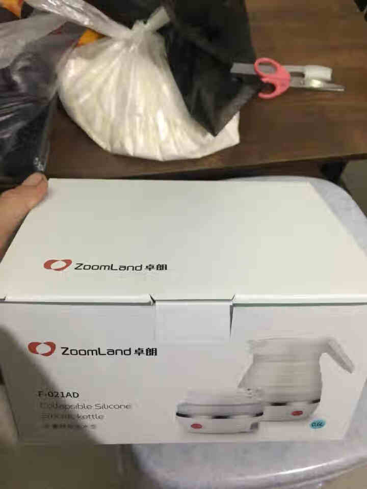 卓朗(Zoomland)便携式烧水壶 可折叠旅行电热水壶 小容量便携家用电水壶 F,第2张