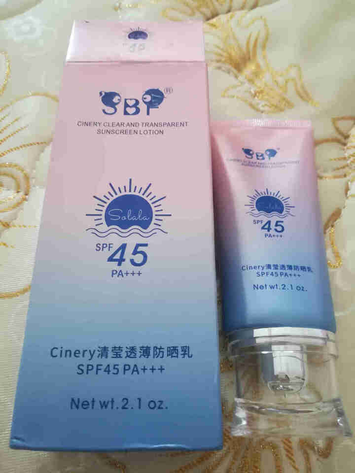 森巴夫SoLala清莹薄透防晒霜防晒乳液SPF45+女士面部专用防晒霜清爽水润学生户外通勤隔离 清莹薄透防晒霜60g怎么样，好用吗，口碑，心得，评价，试用报告,第2张