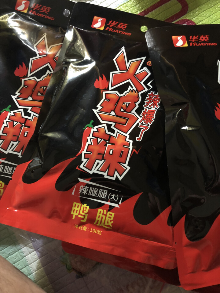 华英 火鸡辣卤鸭腿500g（100g*5袋） 麻辣香辣味 卤味熟食小吃 酱鸭腿 休闲零售 开袋即食怎么样，好用吗，口碑，心得，评价，试用报告,第3张