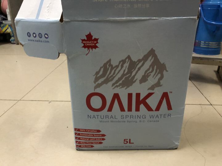 加拿大原装进口班芙OAIKA天然饮用水5L（家庭装饮用山泉水） 5L怎么样，好用吗，口碑，心得，评价，试用报告,第9张