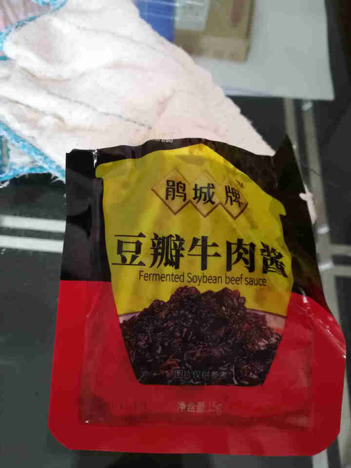 【包邮】鹃城牌牛肉酱酱香味下饭拌面豆瓣味15g*5袋小规格更卫生怎么样，好用吗，口碑，心得，评价，试用报告,第4张