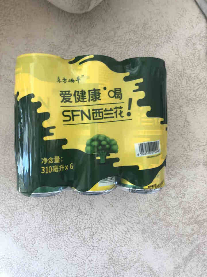 东方硒草 SFN西兰花植物饮料 种子水提物 萝卜硫苷 酸甜爽口 整箱装 310ml*6罐装怎么样，好用吗，口碑，心得，评价，试用报告,第4张