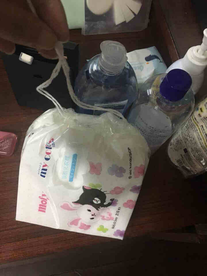 丽丽贝尔（LilyBell）my cotton化妆棉湿敷双层压边卸妆棉片 超柔软 不掉柳絮 my cotton化妆棉白色*1包（共210片）怎么样，好用吗，口碑,第4张