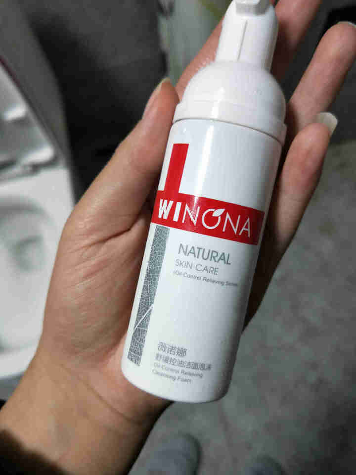 薇诺娜（WINONA）舒缓控油洁面泡沫50ml（洁面 氨基酸洗面奶 泡沫洗面奶 油痘肌敏感肌肤男女）怎么样，好用吗，口碑，心得，评价，试用报告,第2张